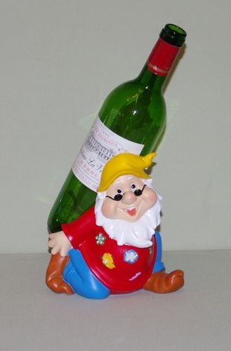 Flaschenhalter Zwerg mit Brille