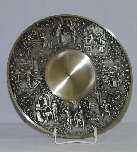 Zinnteller Handwerk
