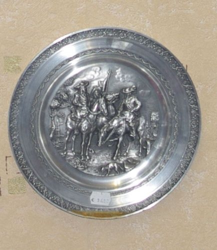 Zinnteller Musketier