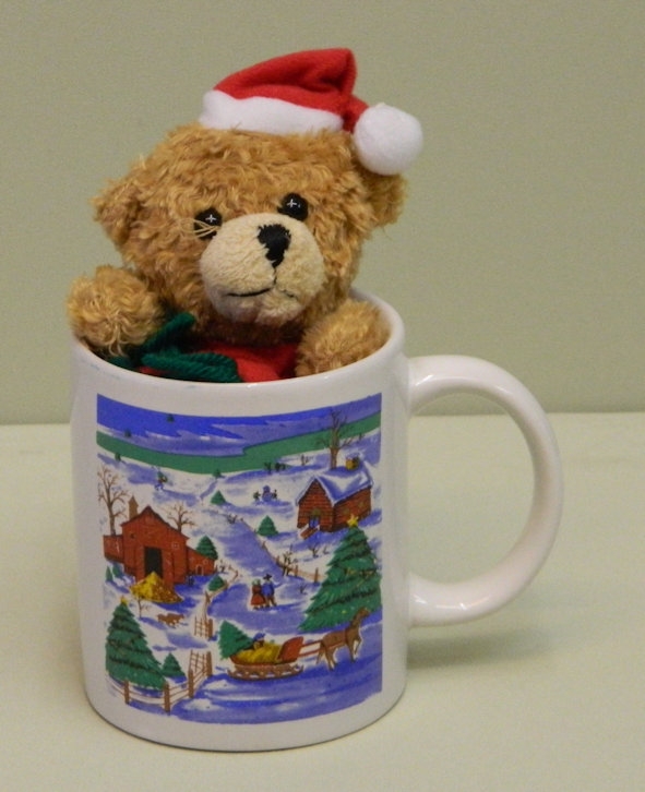 X-Mas Bär mit Tasse