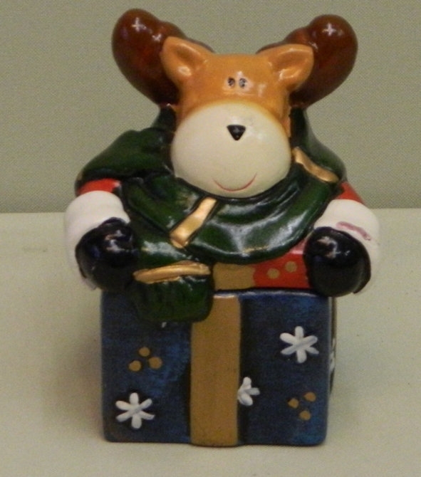 Weihnachtsdose mit Kerze