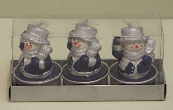 Schneemann-Teelichter