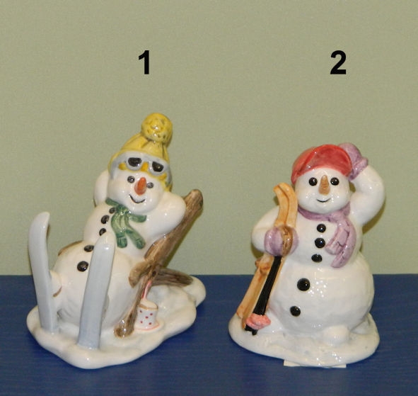 Schneemann Porzellan