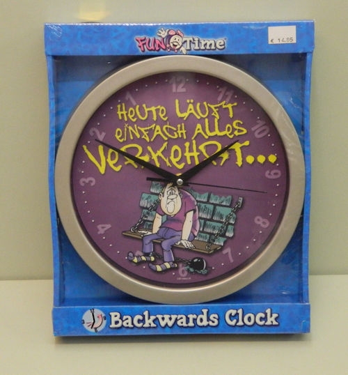 Uhr rückwärts