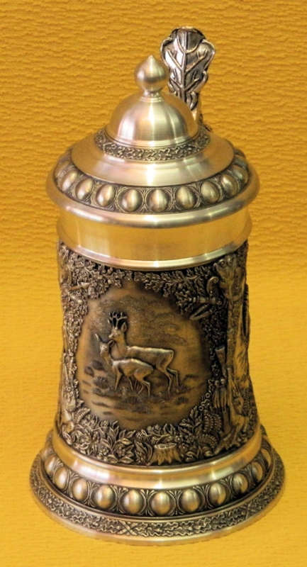 Zinnkrug Jagd